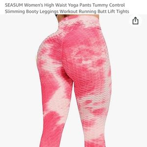 Amazon tyedye pink scrunch leggings